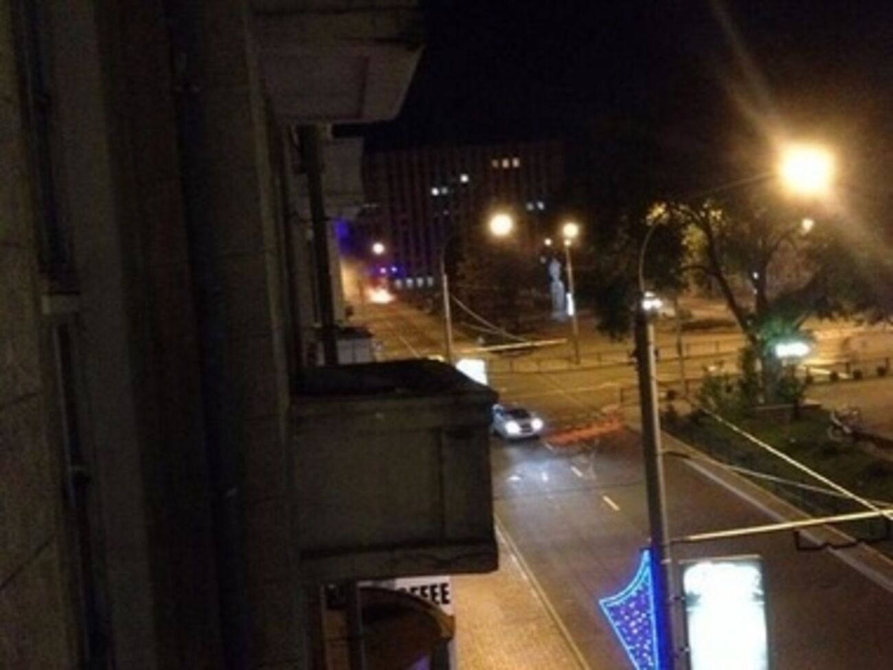 Возле здания Донецкой облгосадминистрации прозвучал взрыв