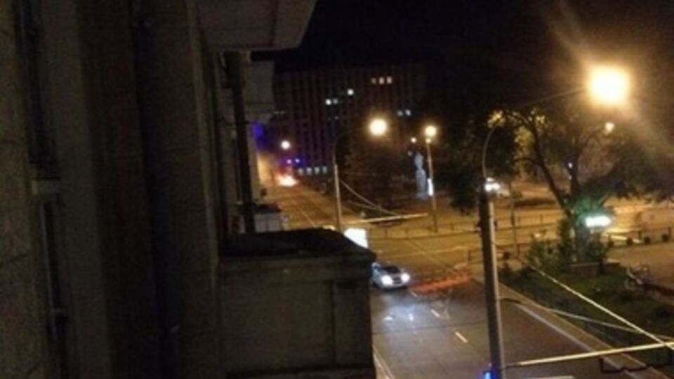 Возле здания Донецкой облгосадминистрации прозвучал взрыв