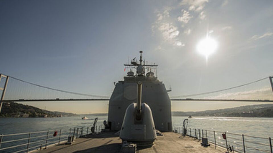 Во время миссии крейсер посетил Болгарию, Румынию, а также провел учения с турецкими военными