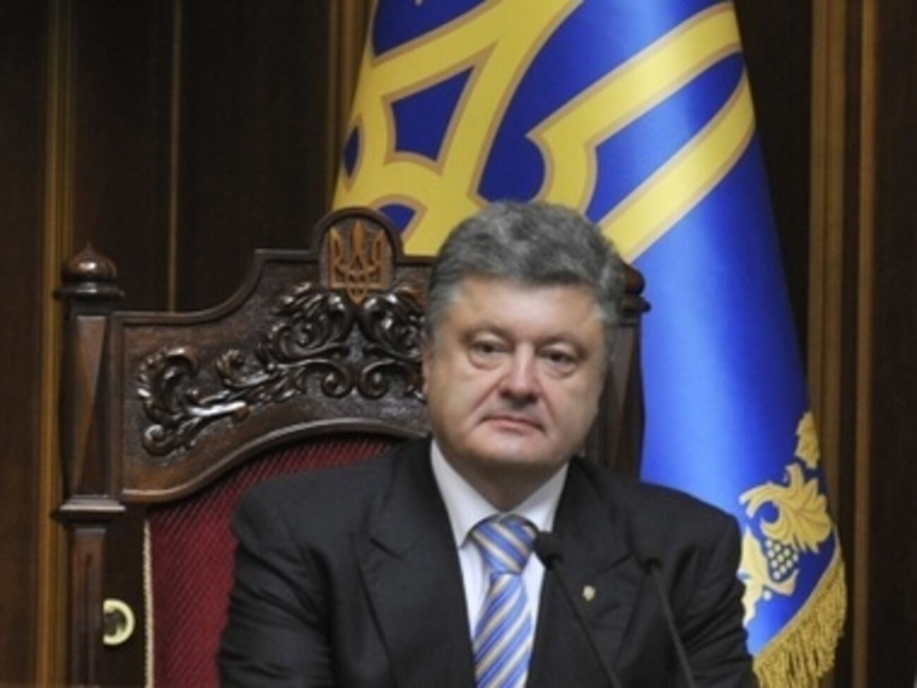 По словам президента Украины, военные впервые начали теснить террористов