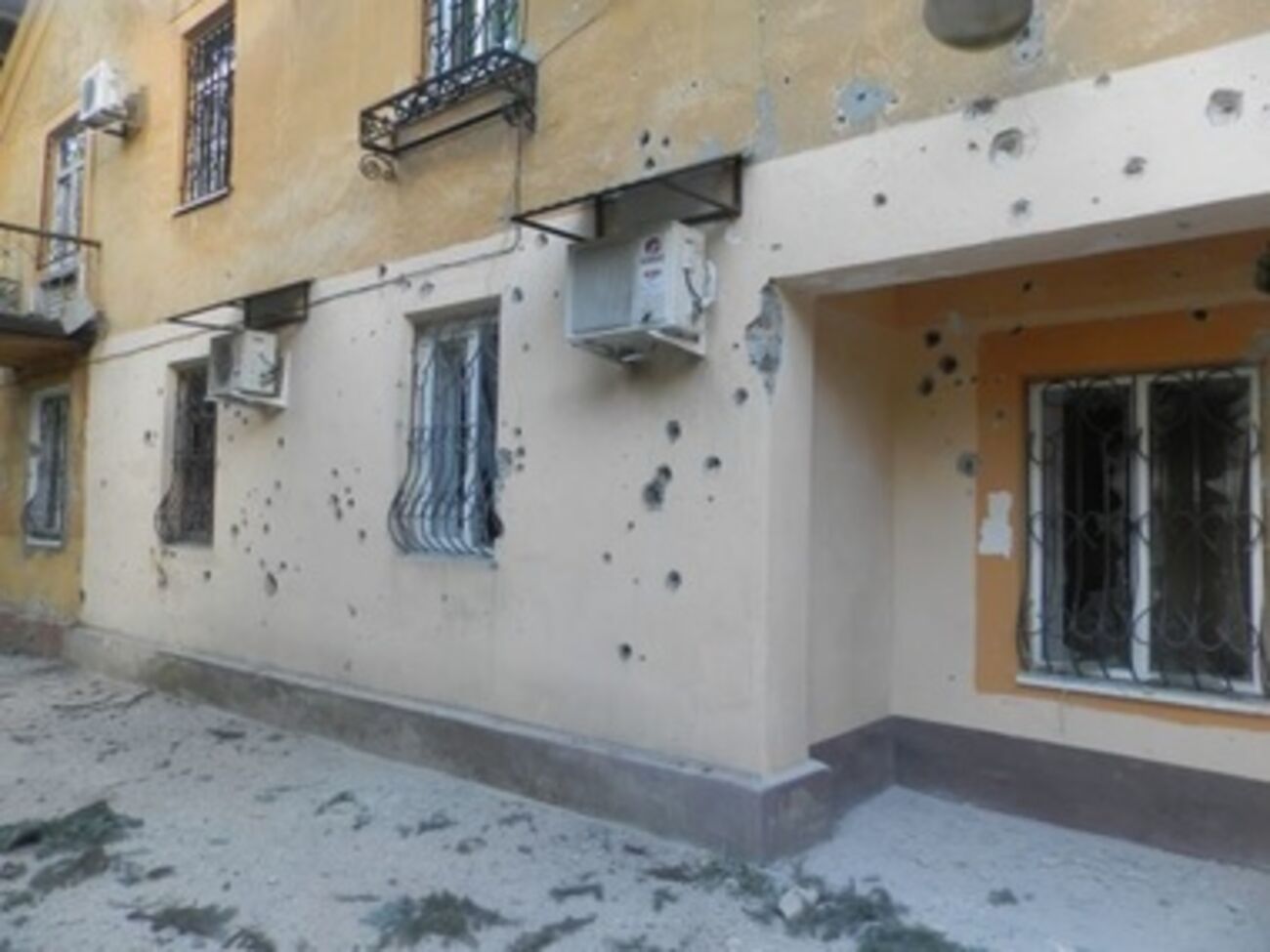 Последствия обстрела Краматорска 16 июня