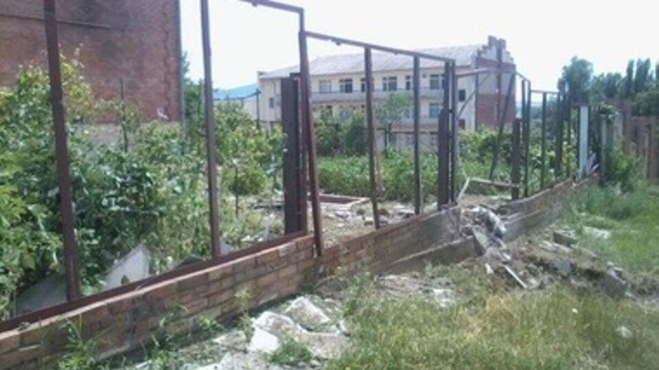 Славянск после обстрела 20 июня