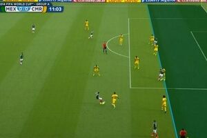 Момент, когда Клавихо зафиксировал ложный оффсайд