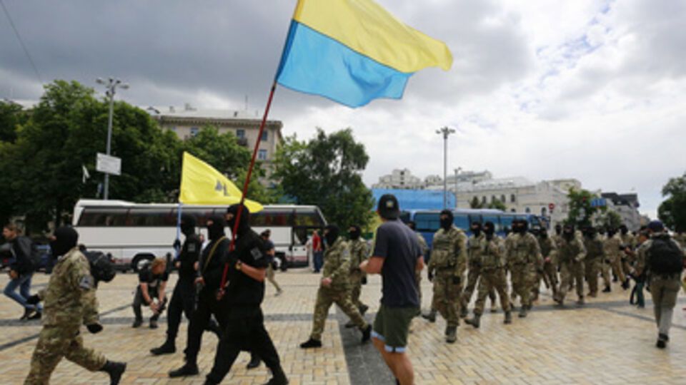 Новые бойцы "Азова" присягнули на верность Украине. Фоторепортаж