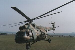 Боевики обстреляли военный украинский вертолет неподалеку Славянска