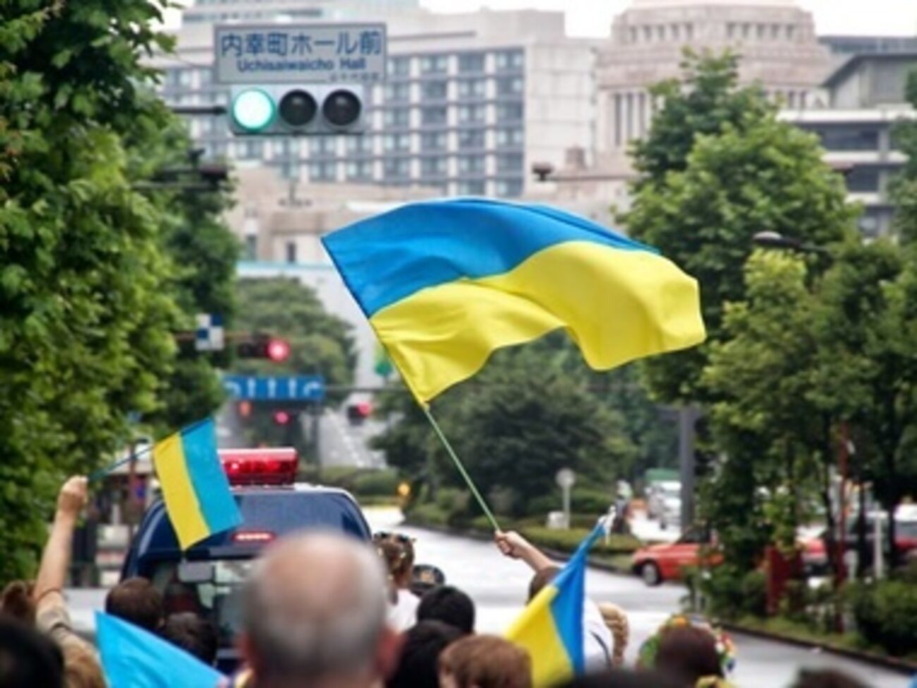Жители Токио поддержали Украину