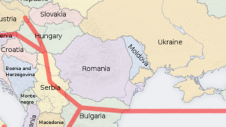 "Южный поток" планируют строить Россия, Венгрия, Болгария, Хорватия, Словения, Австрия, Греция и Сербия