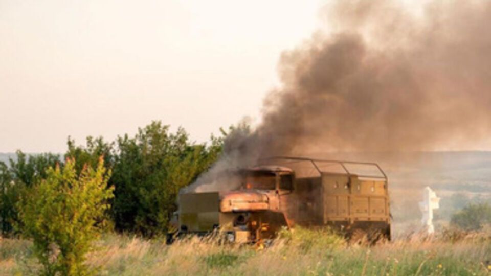 Пункт пропуска "Мариновка" в Донецкой области после боя. Фоторепортаж