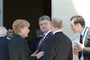 Путин подтвердил, что встреча с Порошенко в кулуарах состоялась по инициативе глав Франции и Германии