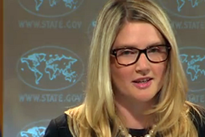 Мари Харф отметила, что боевики, действующие в восточных регионах Украины, хорошо вооружены и профессионально подготовлены