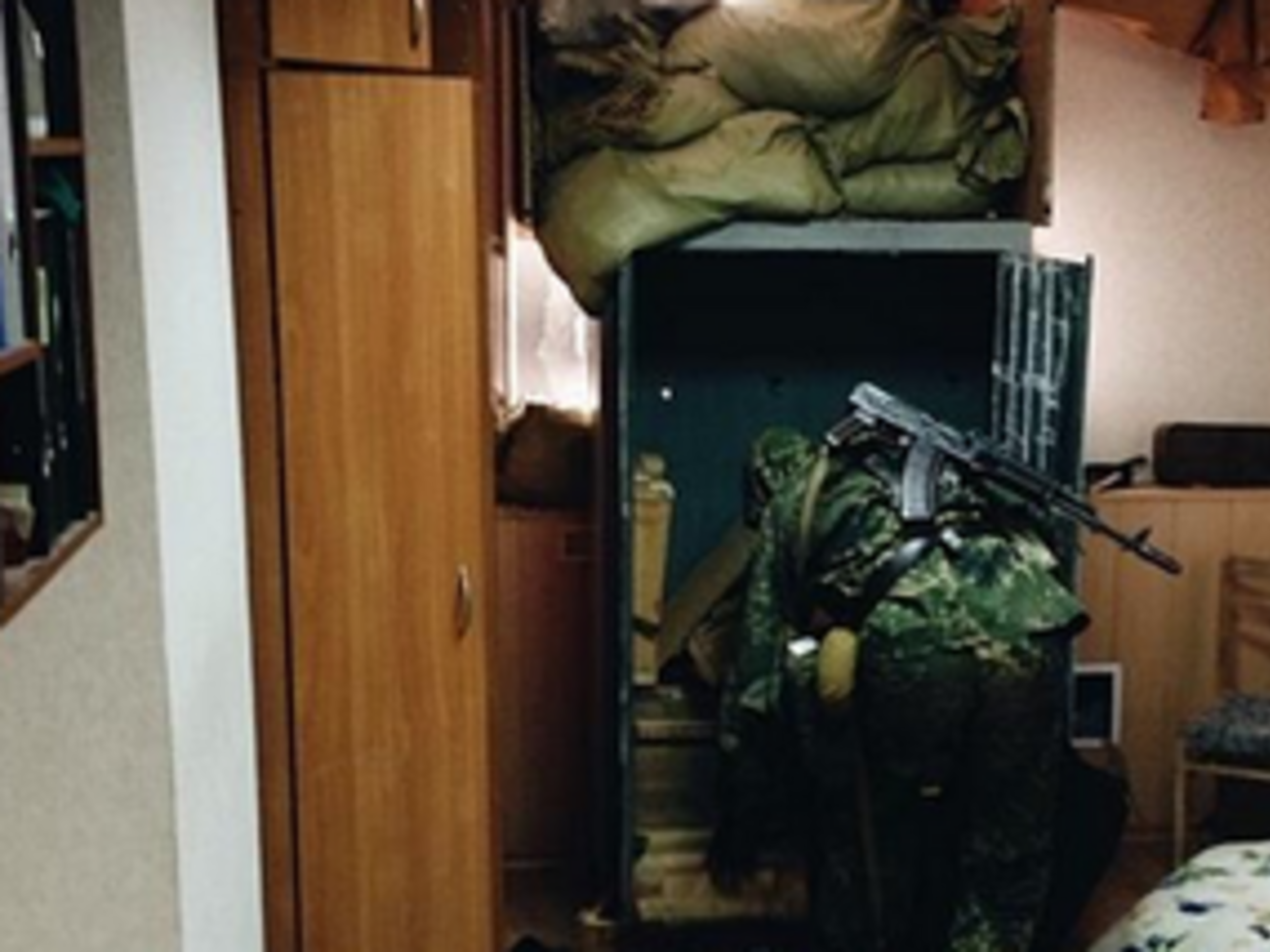 В учебном центре милиции для боевиков нашлись ценные вещи