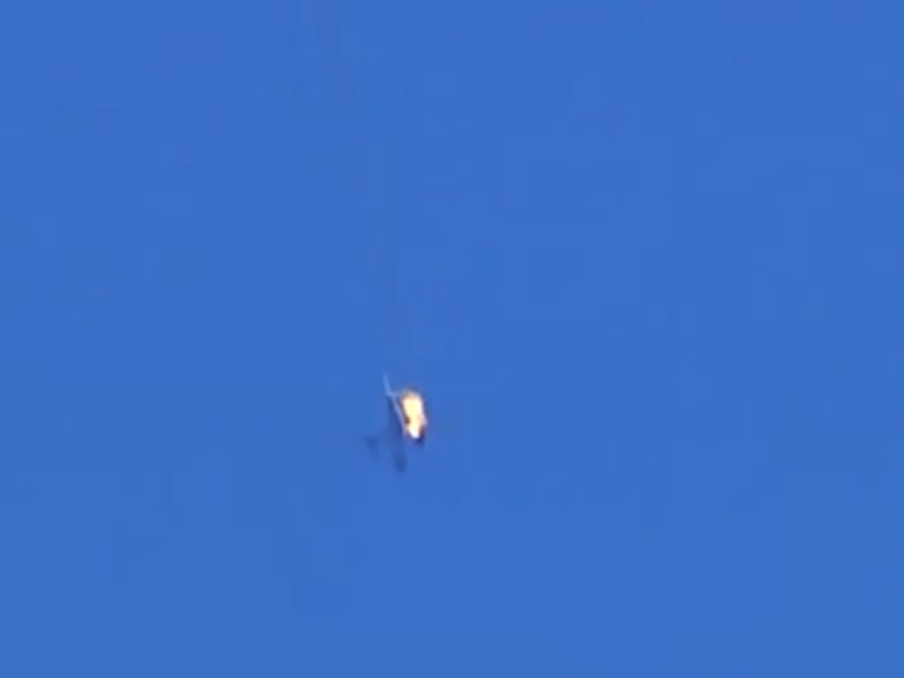 Крушение военно-траспортного самолета над Славянском