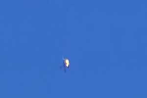 Крушение военно-траспортного самолета над Славянском