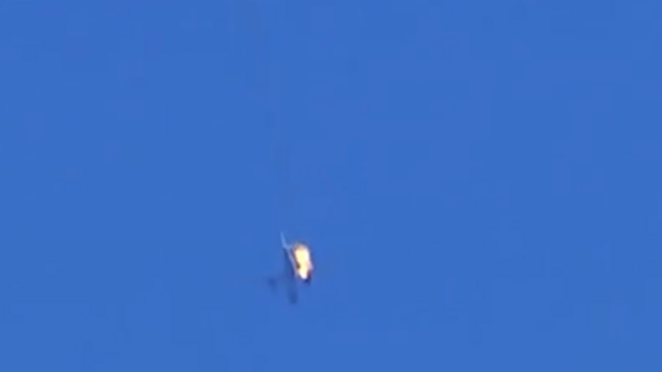 Крушение военно-траспортного самолета над Славянском
