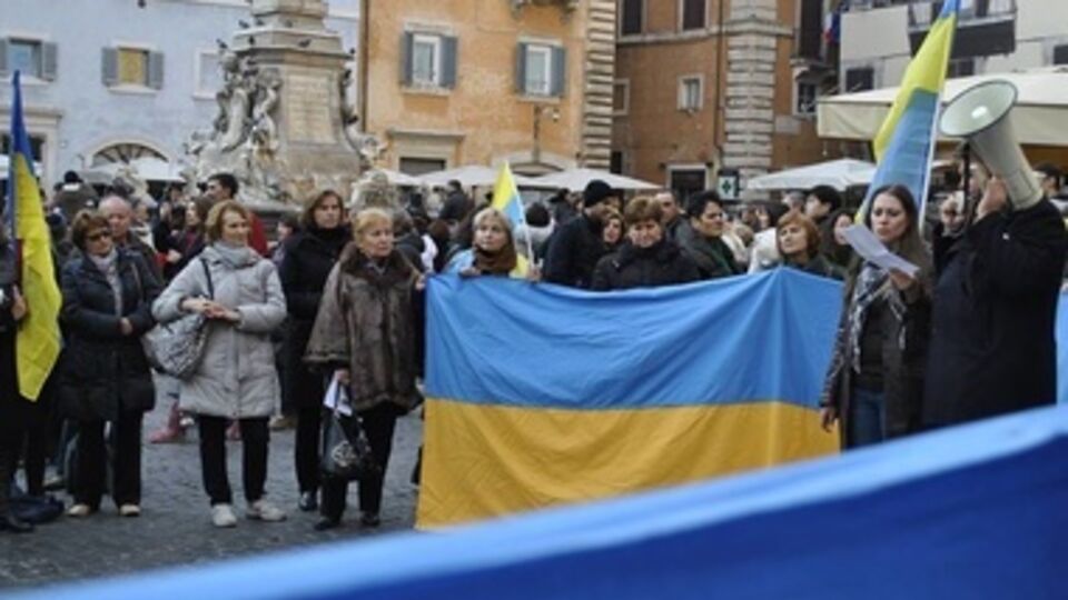 Акции в поддержку Украины в Италии проходят с декабря 2013 года