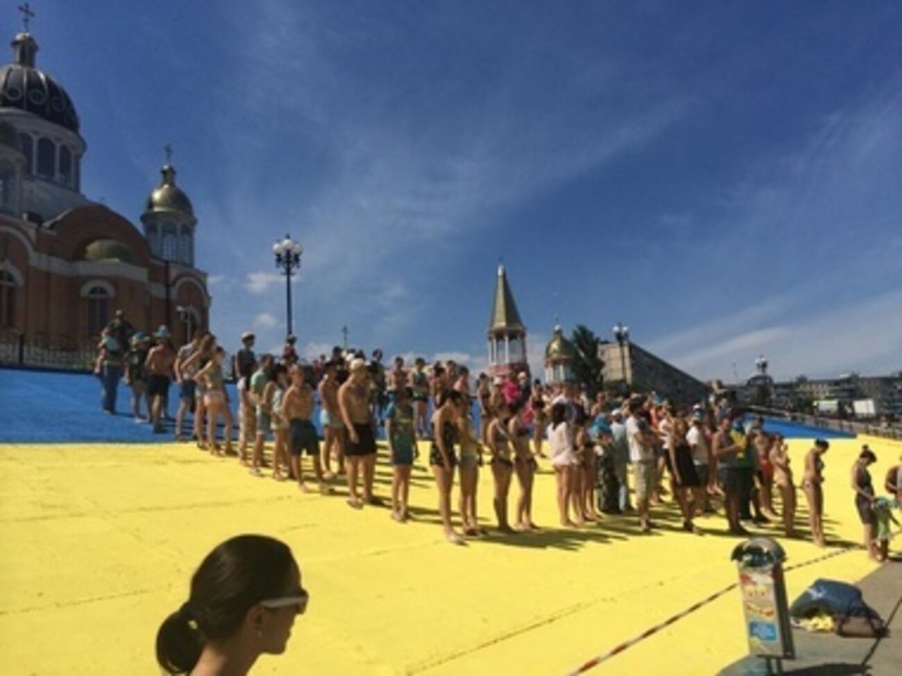 Организация флеш-моба под конец работ