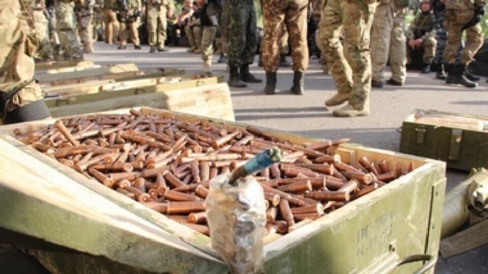 Военные нашли в Славянске склад патронов и боеприпасов