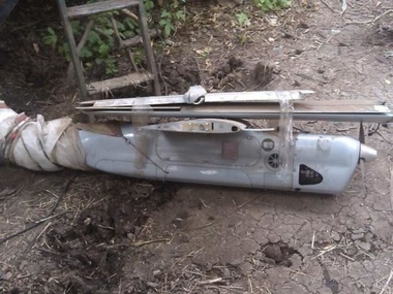 Сбитый беспилотник "Орлан-10"