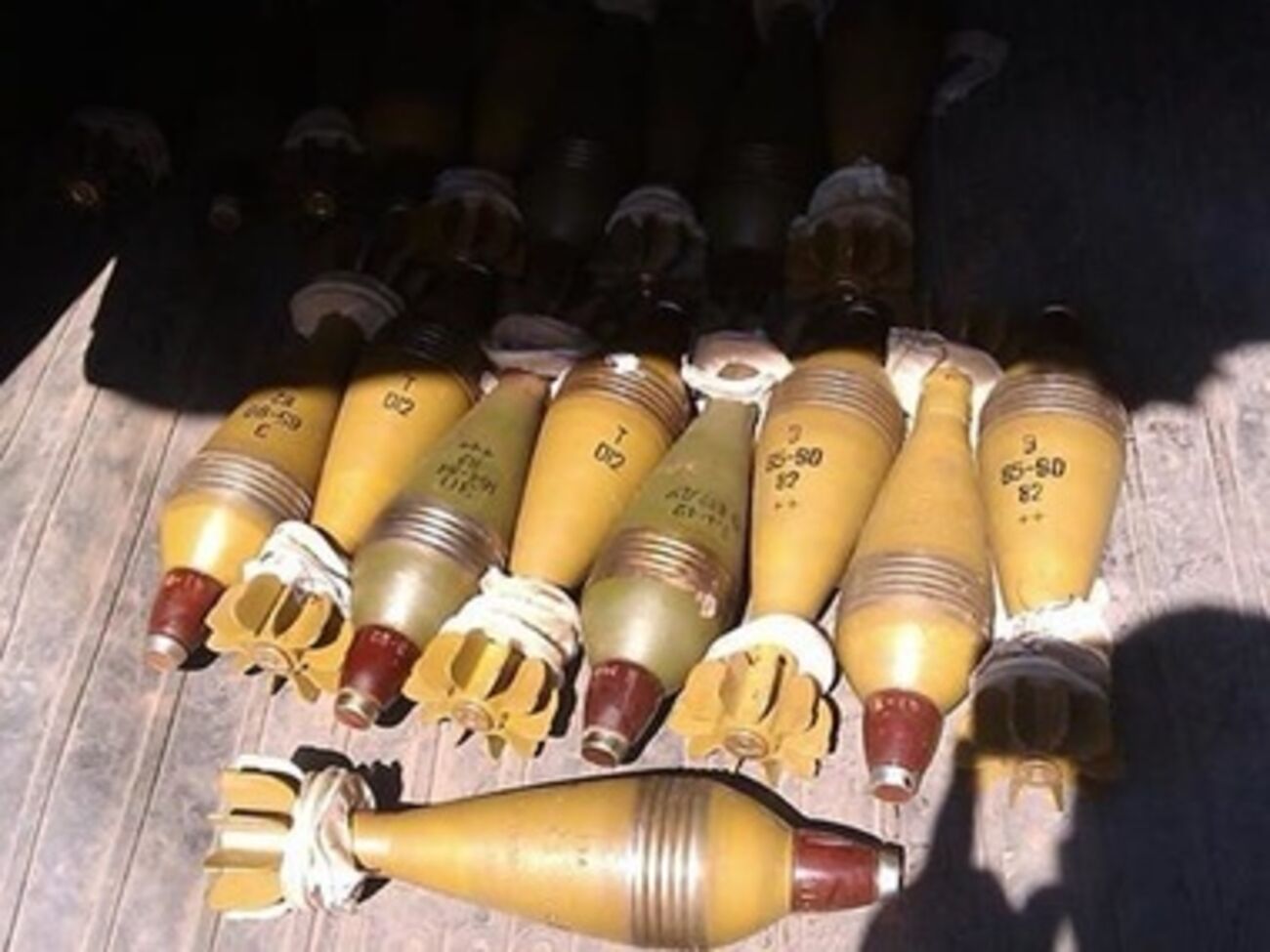 Мины, оставленные боевиками