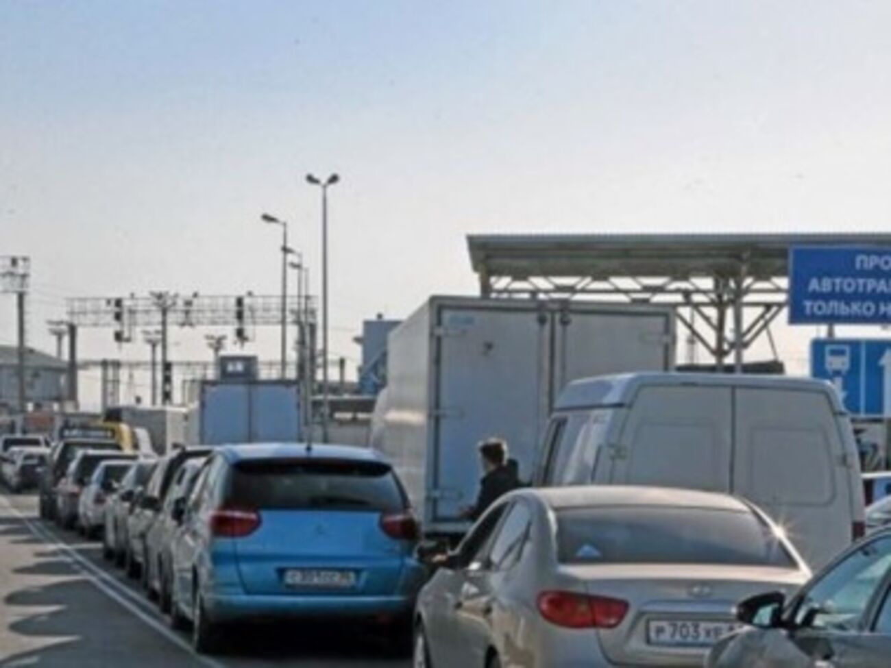 На переправе очереди