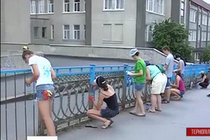 Местные жители Тернополя проявили патриотизм