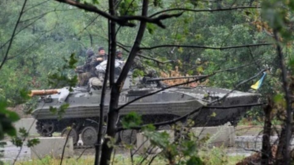 На украинскую колонну напали со стороны жилых домов