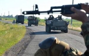 Нацгвардия ведет бой с террористами под Мариновкой