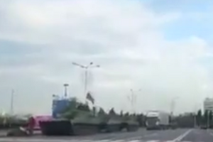 На "Донбасс-арене" теперь военная техника