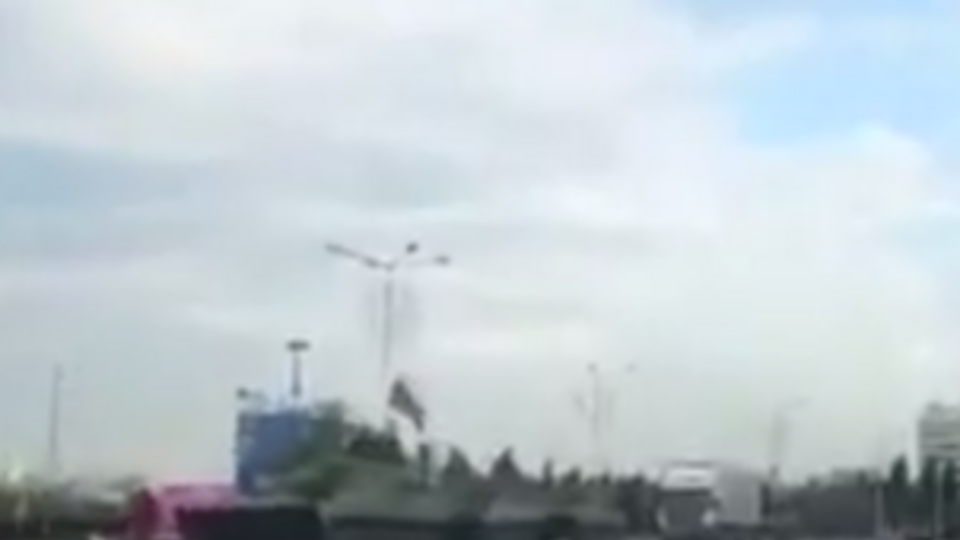 На "Донбасс-арене" теперь военная техника