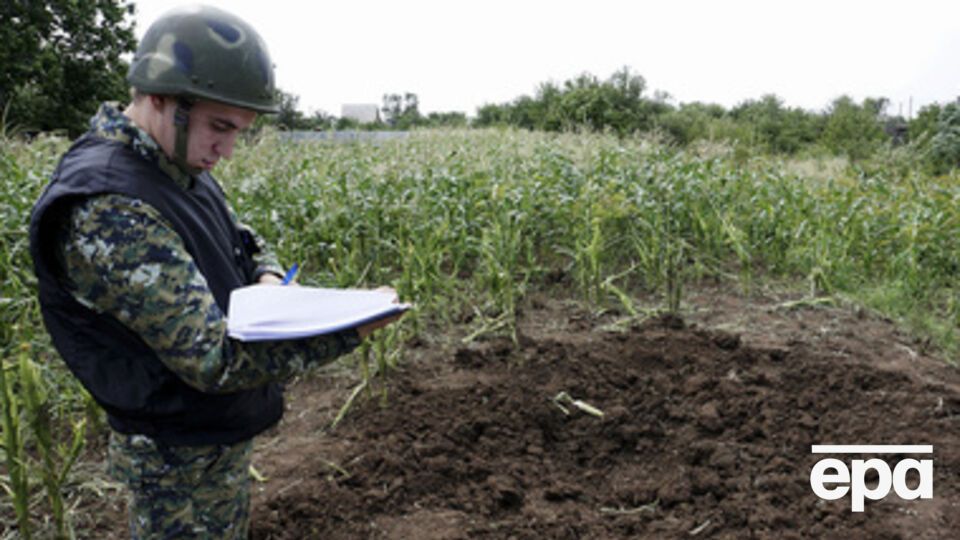 Пограничный отряд на участке Амвросиевка Донецкого загона обнаружил засыпанный инженерный ров