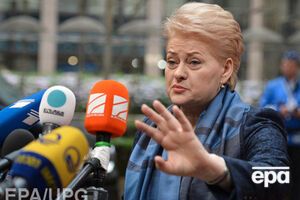 Грибаускайте считает, что ЕС обязан как можно быстрее ввести санкции против РФ