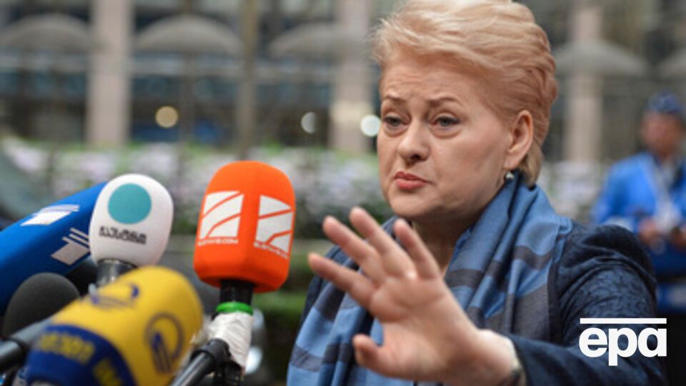 Грибаускайте считает, что ЕС обязан как можно быстрее ввести санкции против РФ