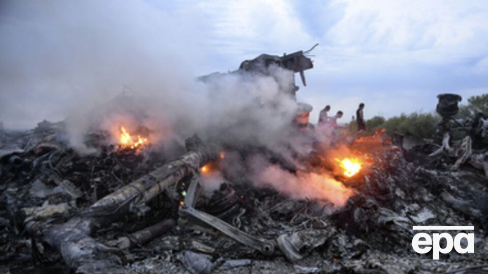 Место крушения самолета Boeing 777 в Донецкой области