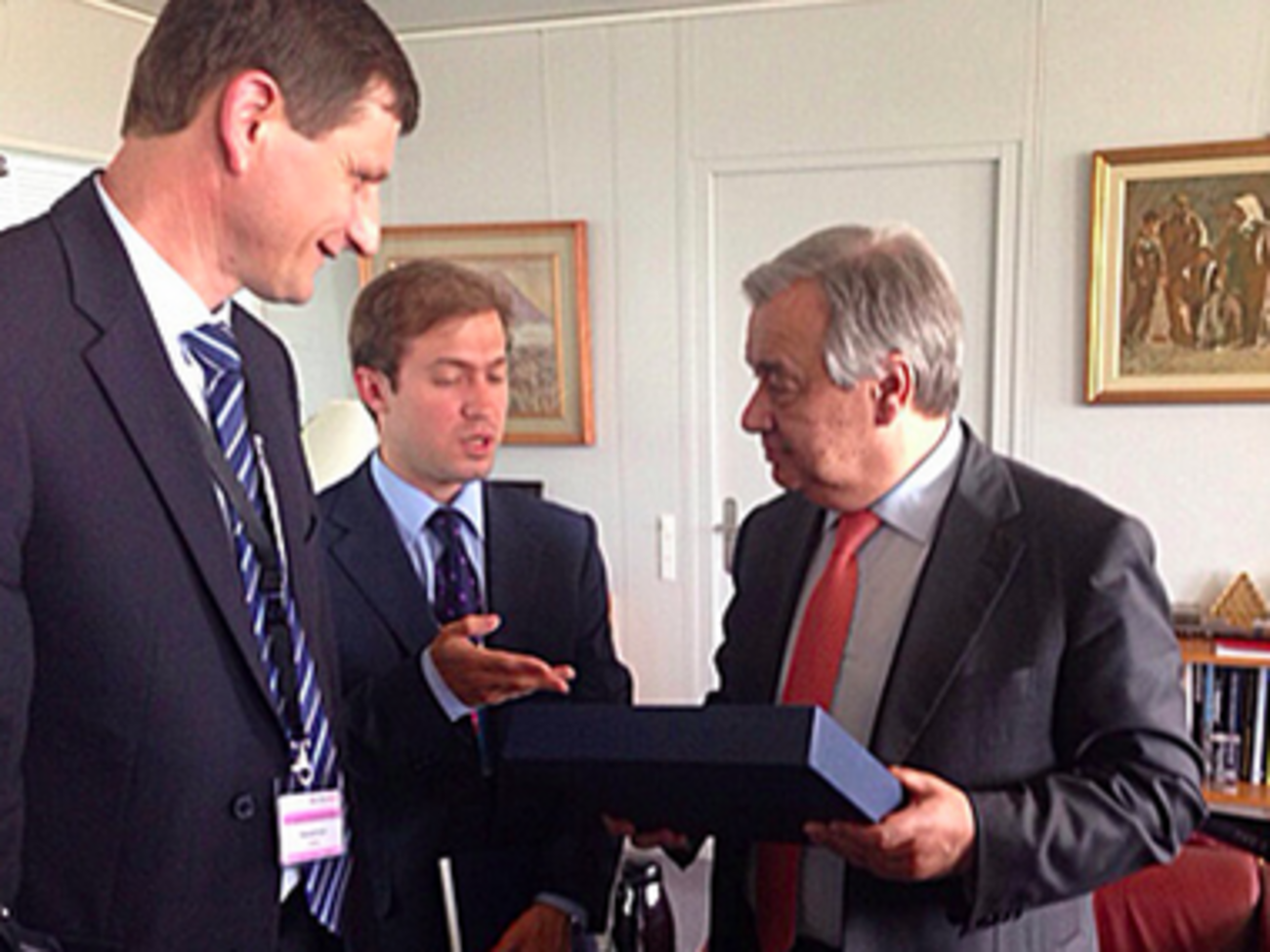 Александр Сыч на встрече с Антонио Гуттерашем