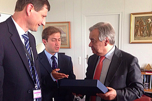 Александр Сыч на встрече с Антонио Гуттерашем