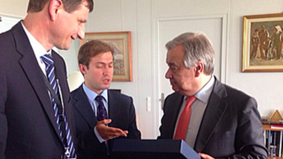 Александр Сыч на встрече с Антонио Гуттерашем