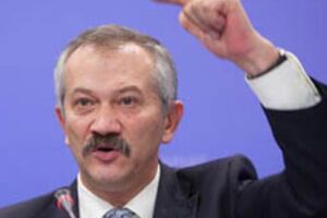 Лоран Фабиус, Сергей Лавров, Франк-Вальтер Штайнмайер и Павел Климкин