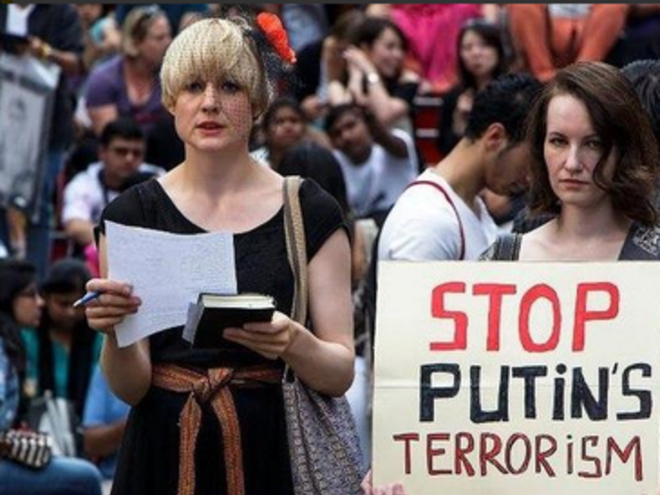 В мире должны знать, кто виноват в трагедии в Украине, считают активисты в Нью-Йорке.