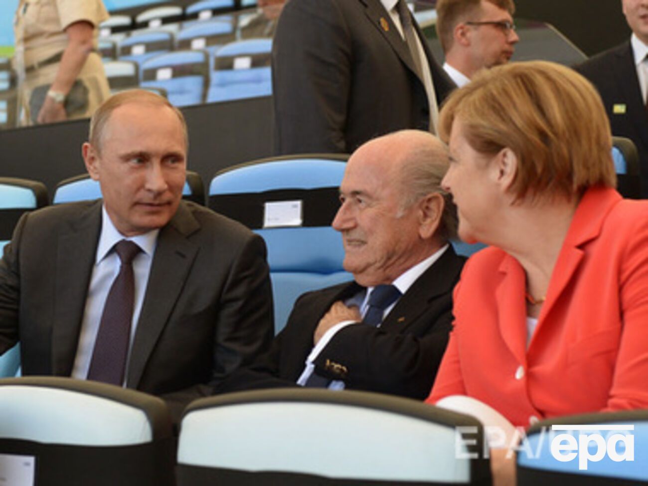 Встреча президента РФ Владимира Путина с канцлером Германии Ангелой Меркель в Бразилии