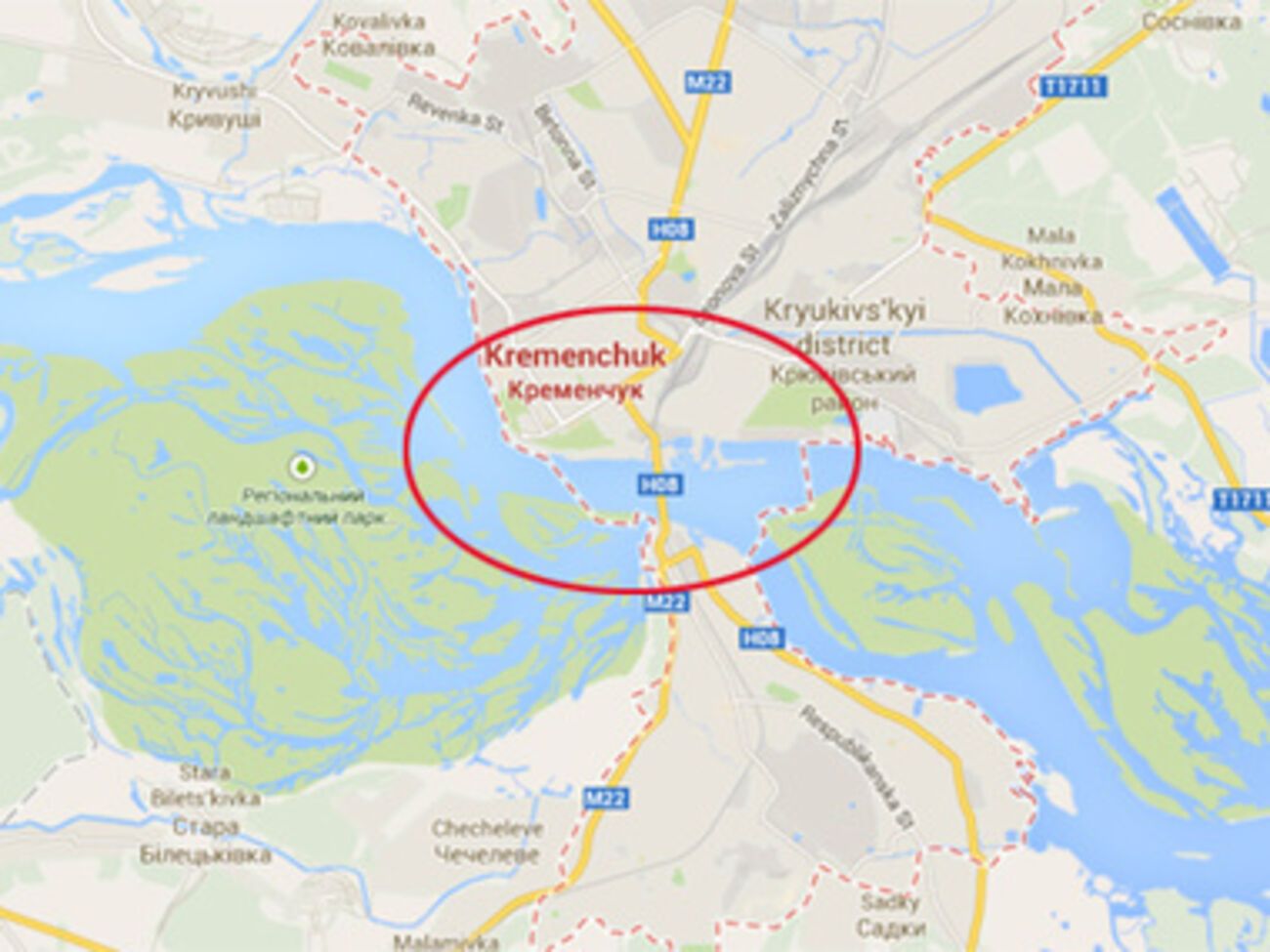 Неизвестные пытались подорвать мост через Днепр