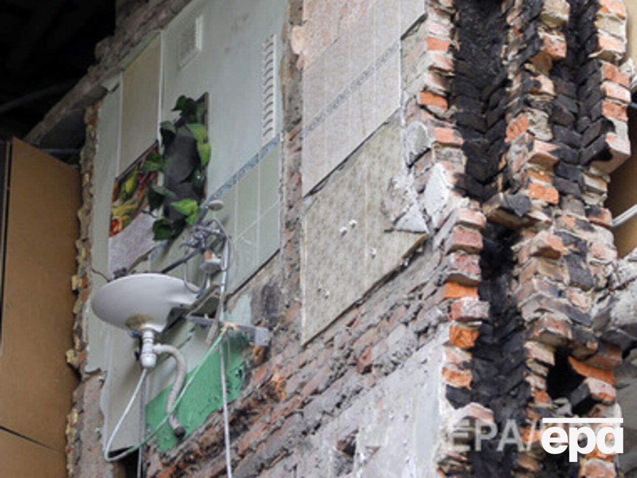 Жители дома не пострадали