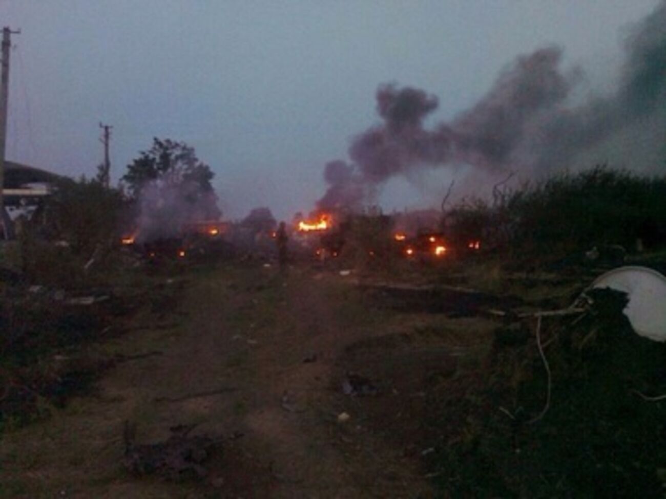 Результаты обстрела КПП "Должанский"