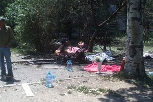 27 июля в Горловке из установки "Град" был обстрелян центр города