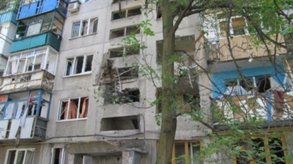 Последствия обстрела Авдеевки