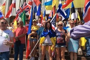 В Киеве прошел марш против терроризма. Видео