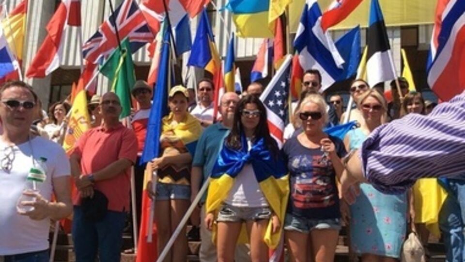 В Киеве прошел марш против терроризма. Видео