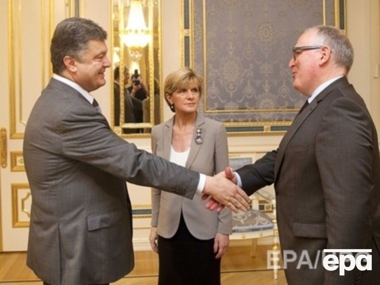 Петр Порошенко с главой МИД Голландии