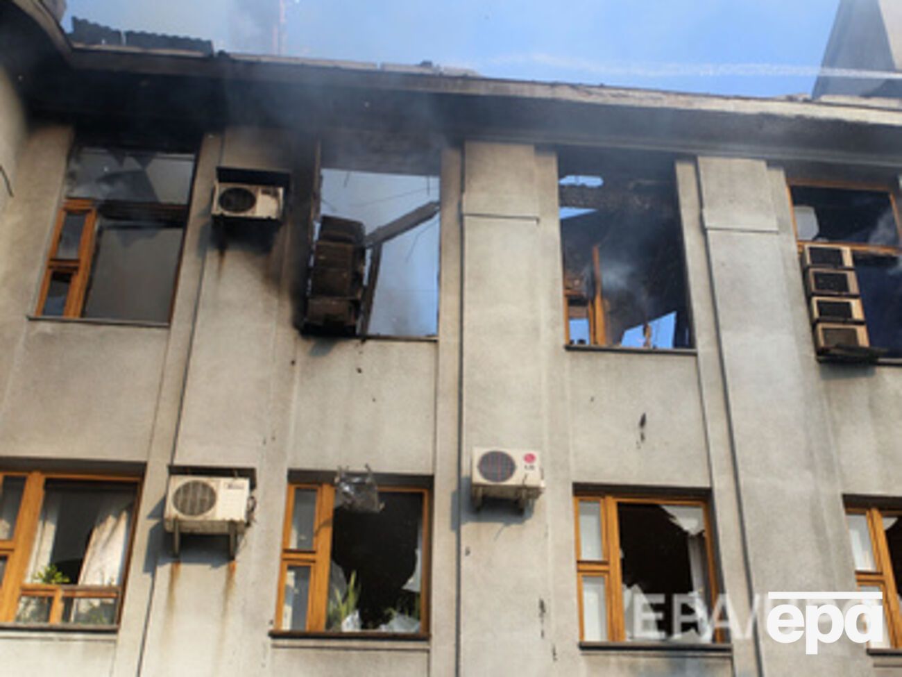 В результате артобстрела пострадали жилые дома