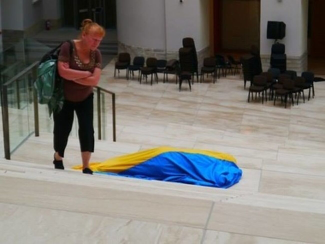 Художница&nbsp;приехала на биеннале выразить протест против политики России