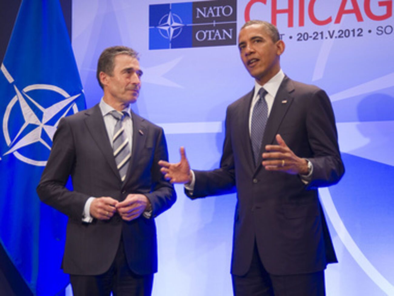 Расмуссен и Обама также обсудят саммит НАТО в Великобритании